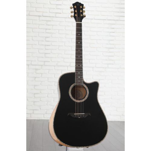  B.C. Rich Prophecy Series Acoustic Cutaway Acoustic-electric Guitar - Black Demo