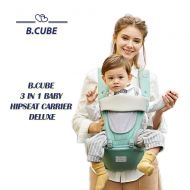 B.CUBE 3 in 1 Baby Hipseat Carrier Deluxe for Infants and Toddler All Seasons Ergonomic Design Included...