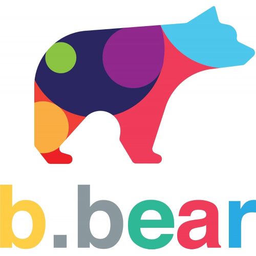  B.bear b.bear Swaddle Blankets, Deco (Colorful + Modern)