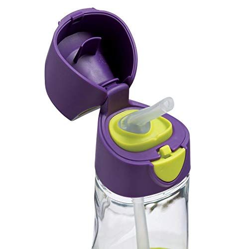  b.box Tritan Drink Bottle, Passion Splash, Purple, 15 Ounce