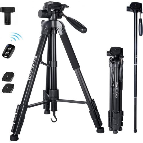  Universal Complete Tripod Units with Remote Shutter, BAALAND 70 Lightweight Camera Phone Tripode for Canon Rebel T7 DSLR Sony