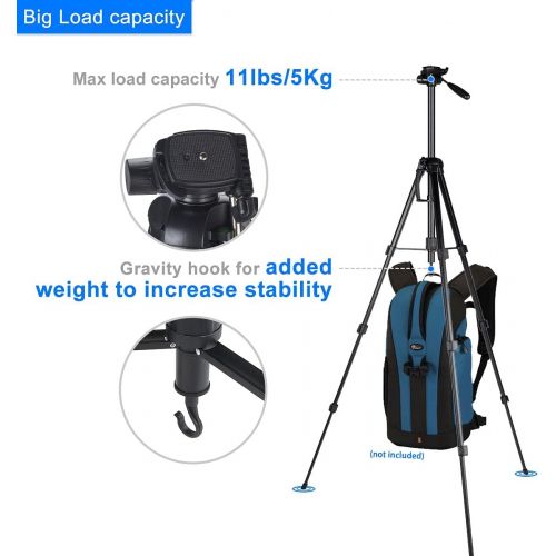  Universal Complete Tripod Units with Remote Shutter, BAALAND 70 Lightweight Camera Phone Tripode for Canon Rebel T7 DSLR Sony