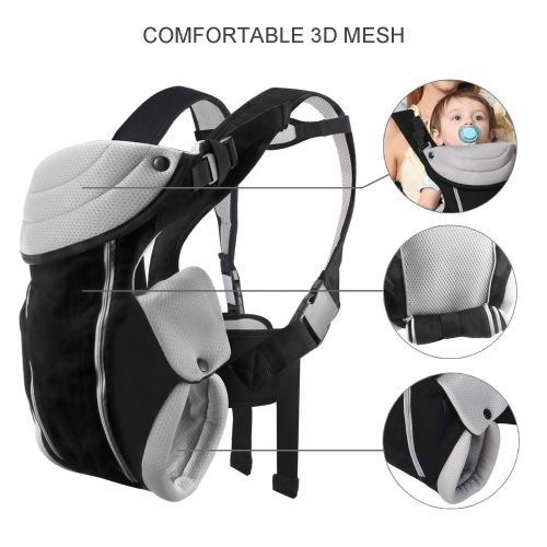  BABLE Bable Baby Carrier Ergonomic, Soft Carrier Newborn-for Baby 8-20 lbs-Baby Wrap Carrier Comfortable for All Seasons