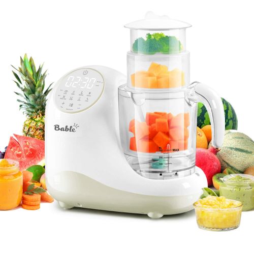  [아마존 핫딜]  [아마존핫딜]BABLE Baby Food Maker for Infants and Toddlers, Bable All-in-1 Food Processor Mills Machine with Steam, Blend, Chop, Sterilize, Warm Milk, Defrost, Grinder to Make Puree and Juice, Touch