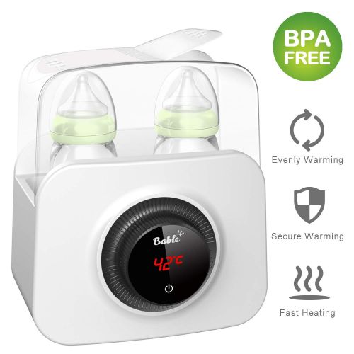  [아마존베스트]BABLE Bable Bottle Warmer, Multipurpose Baby Bottle Warmer with LCD-Display and Accurate Temperature Control