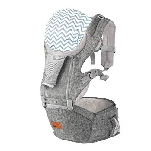  [아마존베스트]BABLE Bable Baby Carrier Hip Seat, 360 Ergonomic Baby Carrier with Breastfeeding Nursing Cover, 6-in-1 Convertible Carrier for All Seasons, Toddler Tush Stool, Baby Wrap Carrier Front an