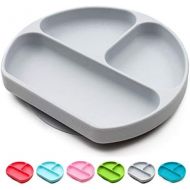 [아마존베스트]Baby Droem Suction Plates for Toddlers | Divided Silicone Baby Plate | All in 1 Toddler Plates and Bowls...