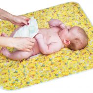 BABY LOOVI Changing Pad - Diaper Change Pad Large Size (25.5”x31.5”) - Portable Waterproof Baby Changing Pad for Girls Boys Newborn - Multi-Function Storage Bag for Travel Changing Mat