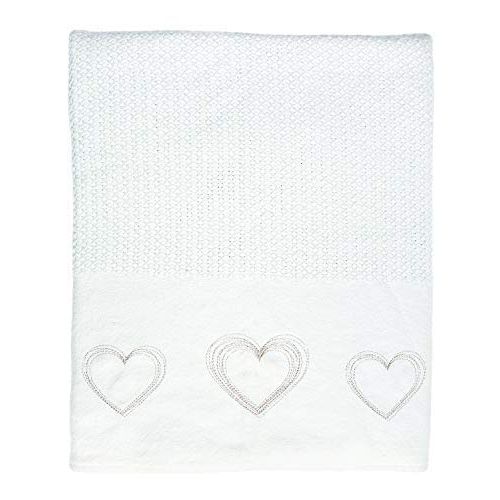  BABY SENSE Baby Sense Cellular 100% Premium Cotton Blanket (Love/White)