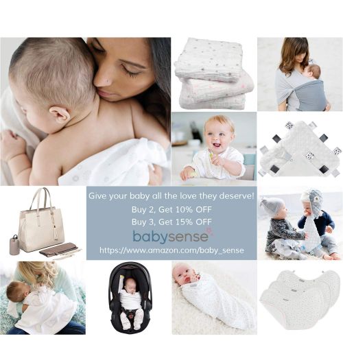  BABY SENSE Baby Sense Cellular 100% Premium Cotton Blanket (Love/White)