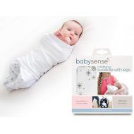 BABY SENSE Baby Sense Cuddlegrow Swaddle Blanket Baby Wrap with Legs (Stone)
