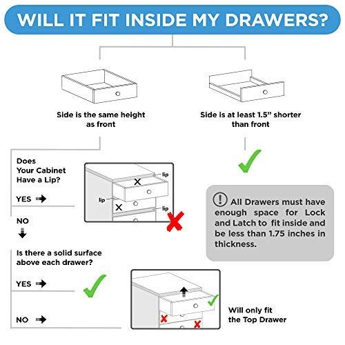  [아마존베스트]BABY TRUST Baby Proofing and Childproof Cabinet Locks for Child Safety - for Kitchen Bathroom Cabinet and Drawer | Easy to Install and Hidden (12-Lock Set)