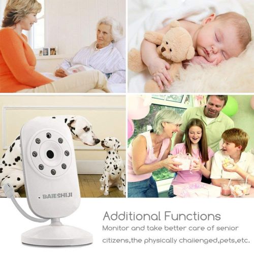  BABYPAT Video Baby Monitor, Baby Monitor Digital Camera with 3.5 inch Large Screen, Infrared Night Vision,...