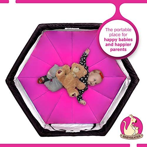  [아마존베스트]BABYSEATER Portable Playard Play Pen for Infants and Babies - Lightweight Mesh Baby Playpen with...