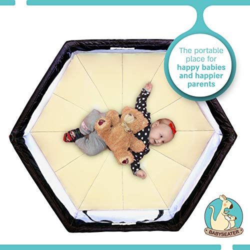  [아마존베스트]BABYSEATER Portable Playard Play Pen for Infants and Babies - Lightweight Mesh Baby Playpen with...