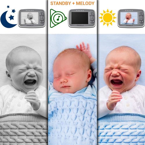  BABYcall Video Baby Monitor with Camera - Baby Camera Wireless Baby Monitor with Night Vision, Two Way...