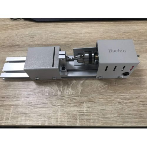  [아마존베스트]BACHIN Mini Lathe Beads Polisher Machine Diy CNC Machining for Table Woodworking Wood DIY Tool Lathe Standard Set