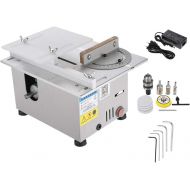 [아마존베스트]Bachin Upgrade Version Table Saw Mini Precision Table Saws DIY Wood Working Lathe Polisher Drilling Machine for DIY Handmade Wooden Model Crafts, Printed Circuit Board Cutting