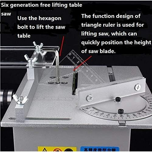  [아마존베스트]Bachin Upgrade Version Table Saw Mini Precision Table Saws DIY Wood Working Lathe Polisher Drilling Machine for DIY Handmade Wooden Model Crafts, Printed Circuit Board Cutting