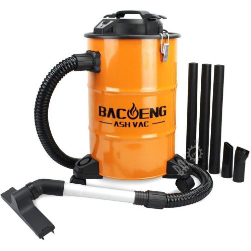  BACOENG 5.3-Gallon Ash Vacuum Cleaner with Double Stage Filtration System, Advanced Ash Vac