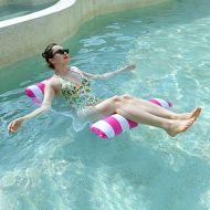 BADIQI Swimming Inflatable Pool Float,4-in-1 Pool Hammock (Lounge Chair,Saddle, Hammock, Drifter), Portable Water Hammock,Pool Chair