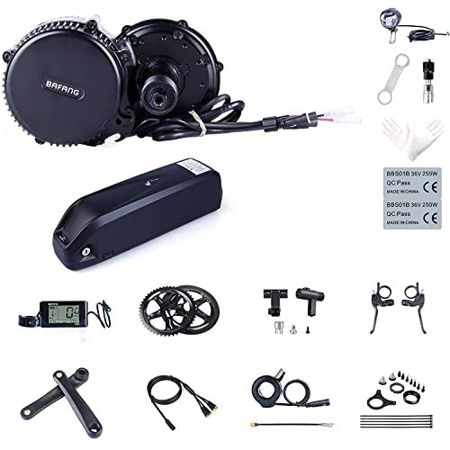  BAFANG BBS02B 48V 750W Mid Drive Electric Bike Motor Ebike Conversion Kit Mid Motor for Mountain Bike Road Bike with Optional 48V 11.6Ah/13Ah/17.5Ah and 52V 14Ah Battery