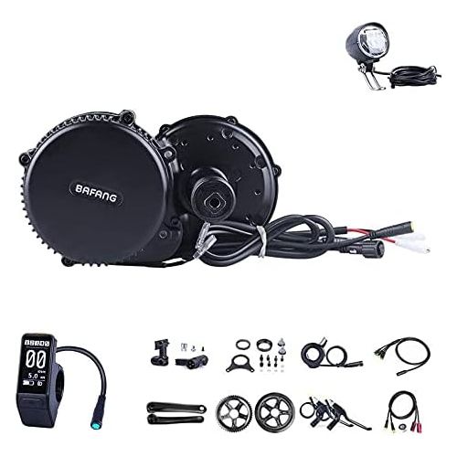  BAFANG 36V/48V 500W BBS02B E-Bike Conversion Motor Kit DIY LCD Display Electric Bike Kit with Battery and Charger