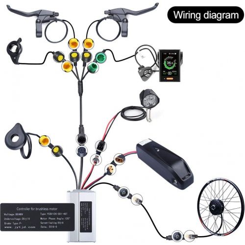  BAFANG Rear Wheel 500W 48V Hub Motor Electric Bike Conversion Kit for Kinds of Bicycles 20 26 27.5 700C Rear Wheel Ebike