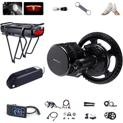  BAFANG BBS02B 48V 750W Ebike Motor with LCD Display 8fun Mid Drive Electric Bike Conversion Kit with Battery (Optional)