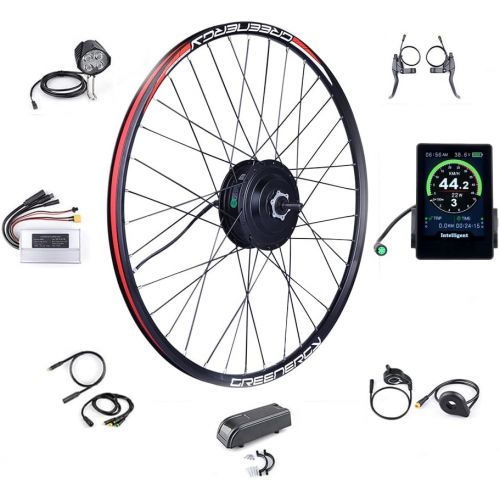  BAFANG 48V 500W Front Hub Motor Electric Bike Conversion Kit for 20 26 27.5 700c inch Wheel Drive Engine with LCD Display with Battery and Charger