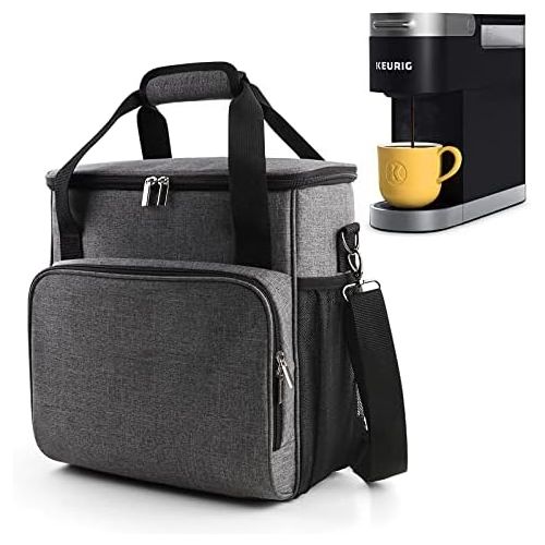  BAGLHER ?Portable Storage Bag, Suitable for Keurig K-Mini and K-Mini Plus Coffee Machines and Other Accessories, Waterproof Travel Carrying Case, Dustproof Tote Bag with Shoulder S