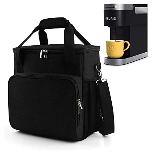  BAGLHER ?Portable Storage Bag, Suitable for Keurig K-Mini and K-Mini Plus Coffee Machines and Other Accessories, Waterproof Travel Carrying Case, Dustproof Tote Bag with Shoulder S