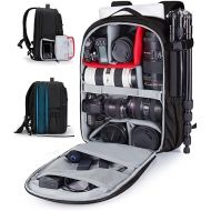 BAGSMART Camera Backpack, Expandable DSLR SLR Camera Bags for Photographers, Photography Travel Backpack with 15.6