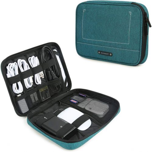  [아마존베스트]BAGSMART Electronic Organizer Travel Cable Organizer Electronics Accessories Cases for 7.9’’ iPad Mini, Cables, Chargers, USB, SD Card