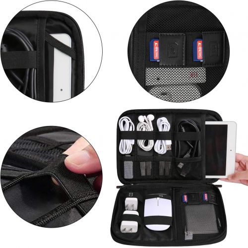  [아마존베스트]BAGSMART Electronic Organizer Travel Cable Organizer Electronics Accessories Cases for 7.9’’ iPad Mini, Cables, Chargers, USB, SD Card