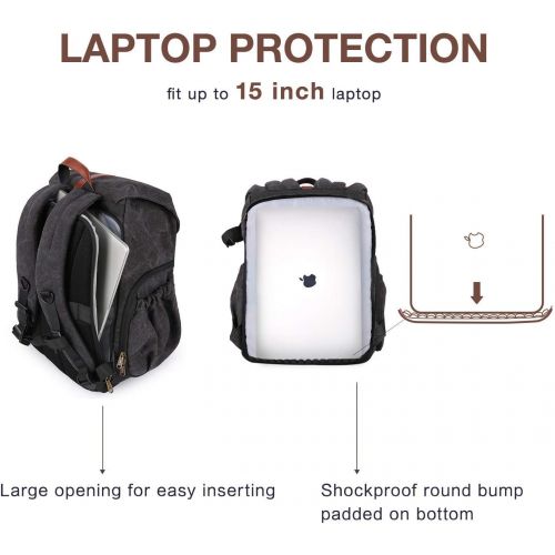  BAGSMART Anti-Theft Camera Backpack and Electronic Storage Case Travel
