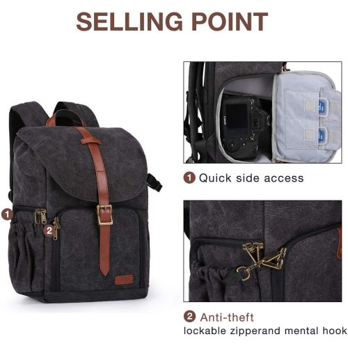  BAGSMART Anti-Theft Camera Backpack and Electronic Storage Case Travel