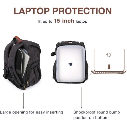  BAGSMART Camera Backpack and Electronic Organizer Bag Travel