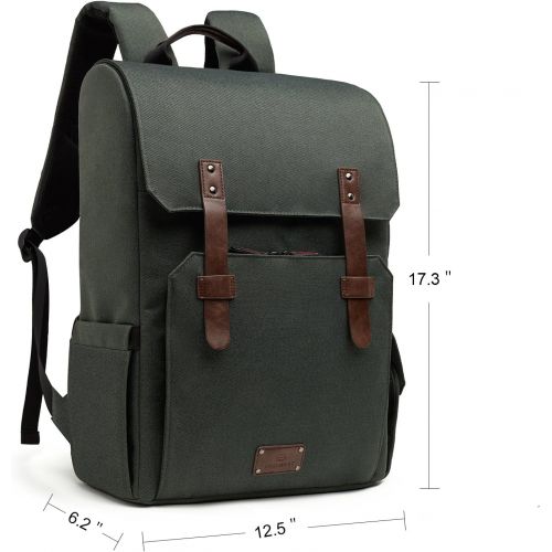  BAGSMART Camera Backpack for SLRDSLR Cameras & 15.6 Laptop with Waterproof Rain cover & Tripod Mount, Green