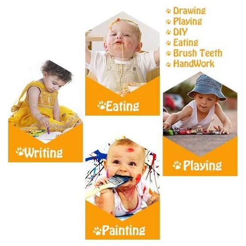  [아마존베스트]BAHABY Kids Apron 2 Pack Toddler Art Smock Toddler Smock for Kids Smock Children Waterproof Painting Aprons Artist Smock Paint Set Toddler Smocks for Painting (Y & B)