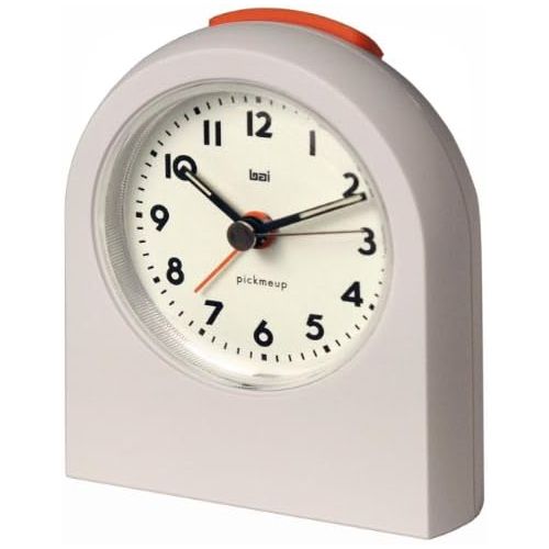  BAI Pick-Me-Up Alarm Clock, Landmark White