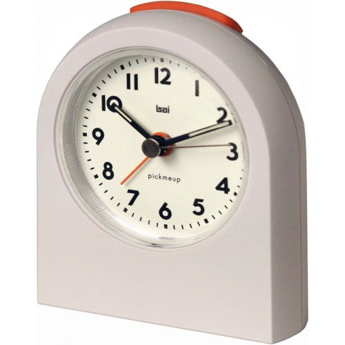  BAI Pick-Me-Up Alarm Clock, Landmark White