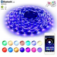 LED Strip Lights, Flexible Strip Lights, BAILONGJU LED Lights Sync to Music 32.8ft 300leds 10m Non-Waterproof RGB Color Changing SMD 5050 Adhesive Light Strip with Bluetooth Smartp