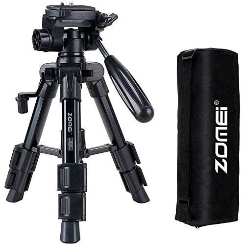  BAIPAK Mini Tripod for Camera,Zomei Travel Table Tripod with 3-Way Pan/Tilt Head 1/4 inches Quick Release Plate and Bag for DSLR Camera Tripod Carrying Bag