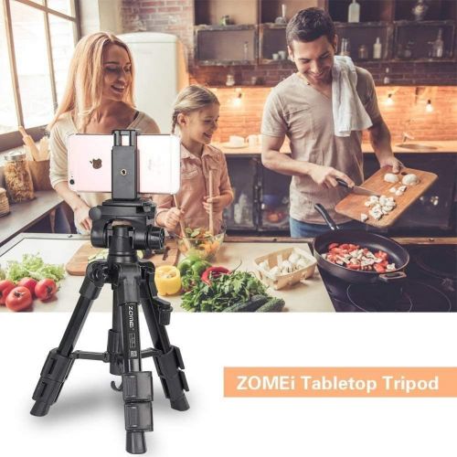  BAIPAK Mini Tripod for Camera,Zomei Travel Table Tripod with 3-Way Pan/Tilt Head 1/4 inches Quick Release Plate and Bag for DSLR Camera Tripod Carrying Bag