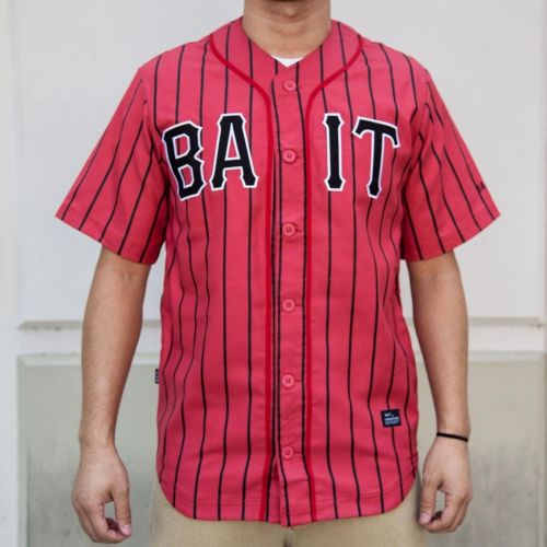  BAIT Men Sluggers Baseball Jersey - Pinstripe