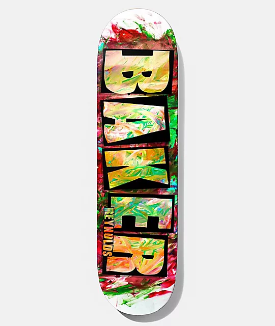 BAKER SKATEBOARDS Baker Reynolds Finger Paint 8.0" Skateboard Deck