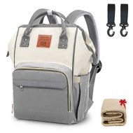 BALCONY & FALCON Balcony&Falcon Diaper Bag Backpack Baby Waterproof (Gray)