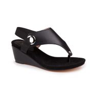 BALDI Womens Tan/ Black Spry Casual Wedge Sandals