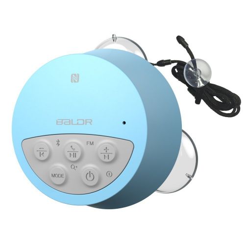  BALDR Waterproof Wireless Shower Radio Blue (Bathroom Speaker): Electronics